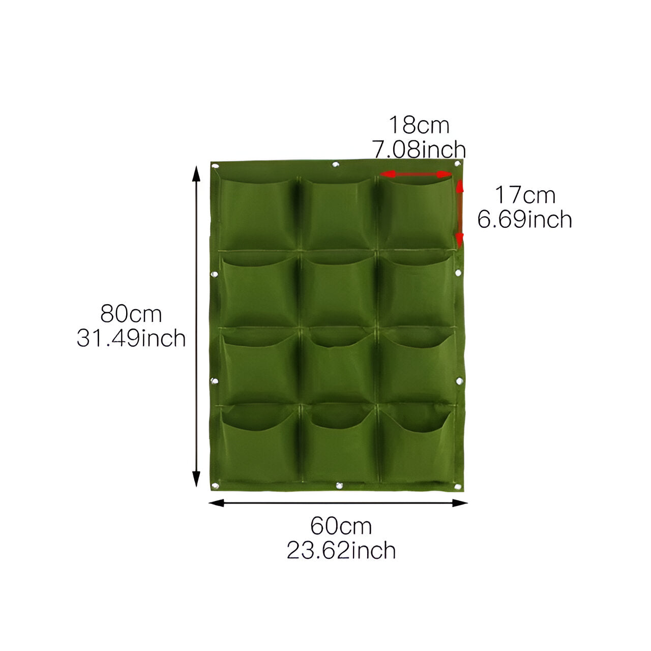 Hängetasche für den Garten - Perfekt für hängende Pflanzen und im Freien - 12 grünem Gitter - Hängetasche für den Garten - Perfekt für hängende Pflanzen und im Freien - €25 - Concept Frankfurt