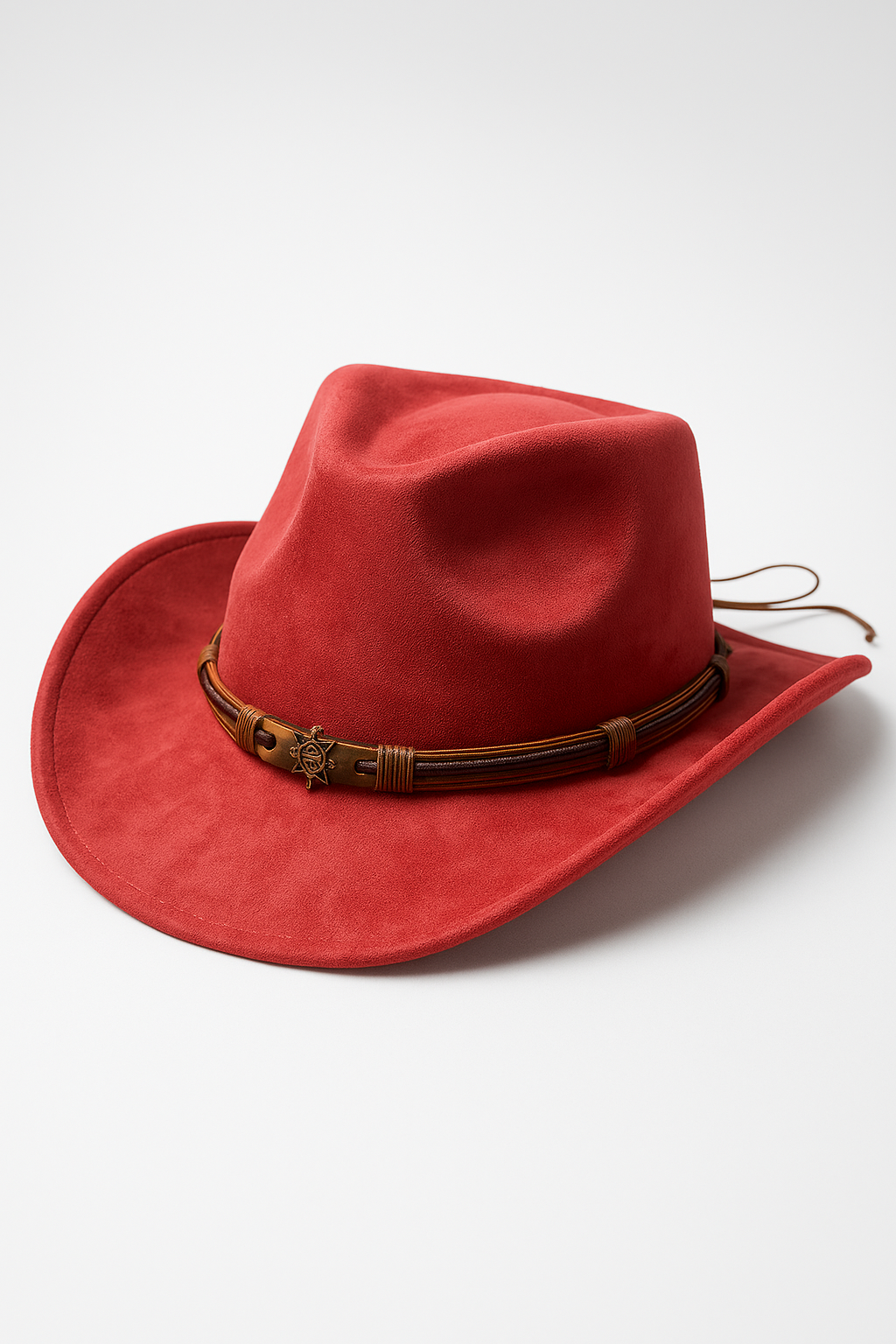 Steen | Klassischer Cowboyhut aus Wildleder mit Zierband