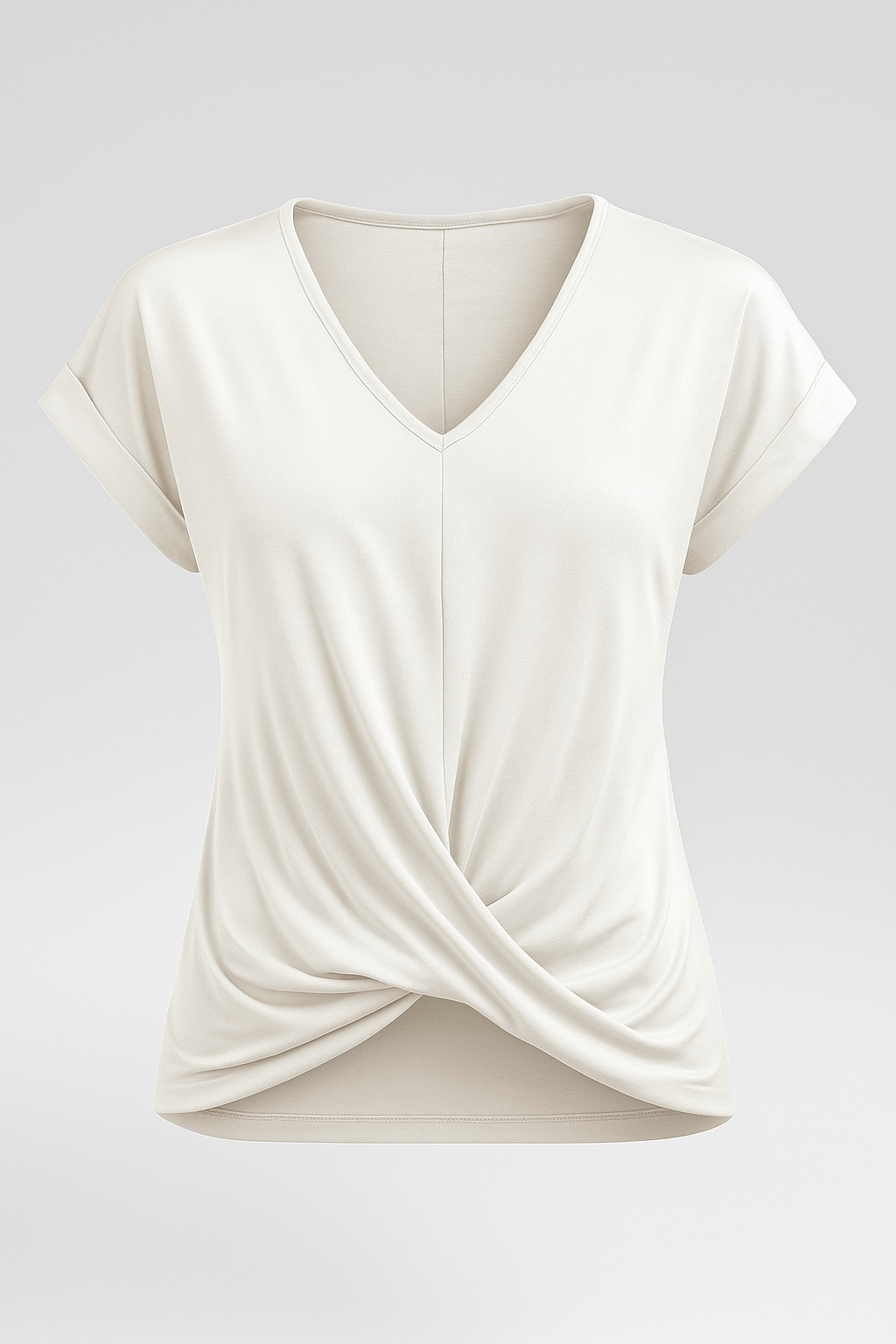 Ruth | T-Shirt mit V-Ausschnitt aus weichem, leichtem Stoff
