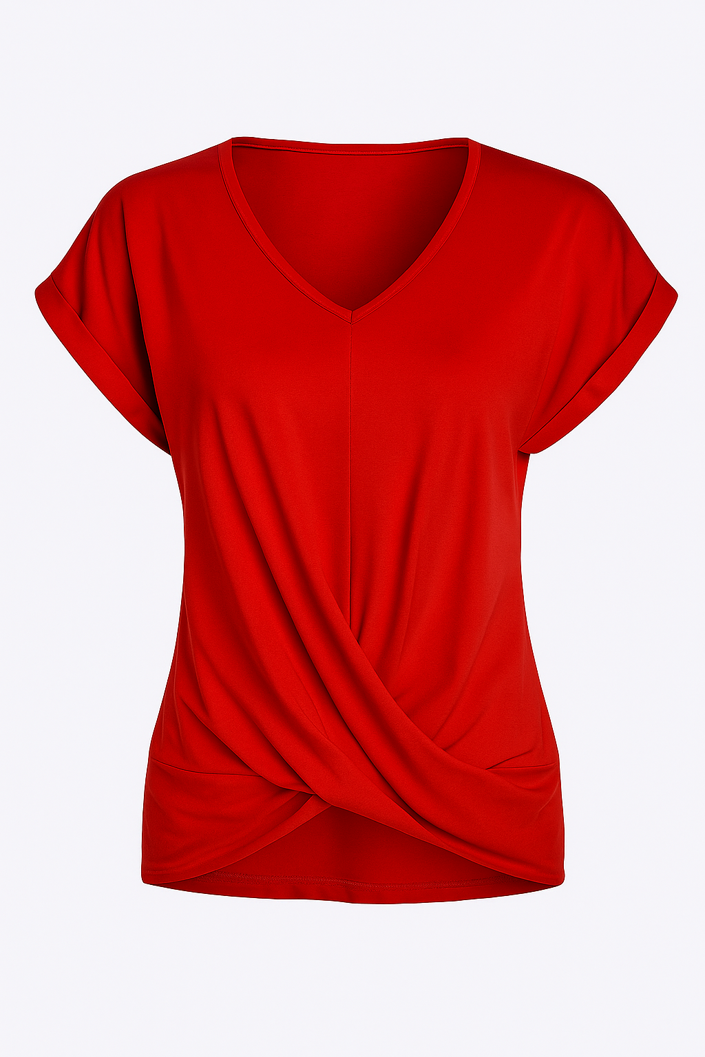 Ruth | T-Shirt mit V-Ausschnitt aus weichem, leichtem Stoff