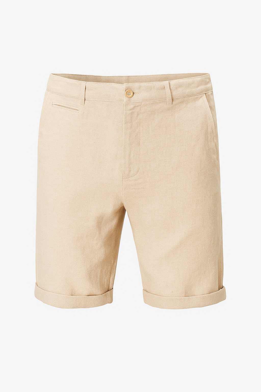 Anton | Lässige Leinenshorts mit Rollsaum
