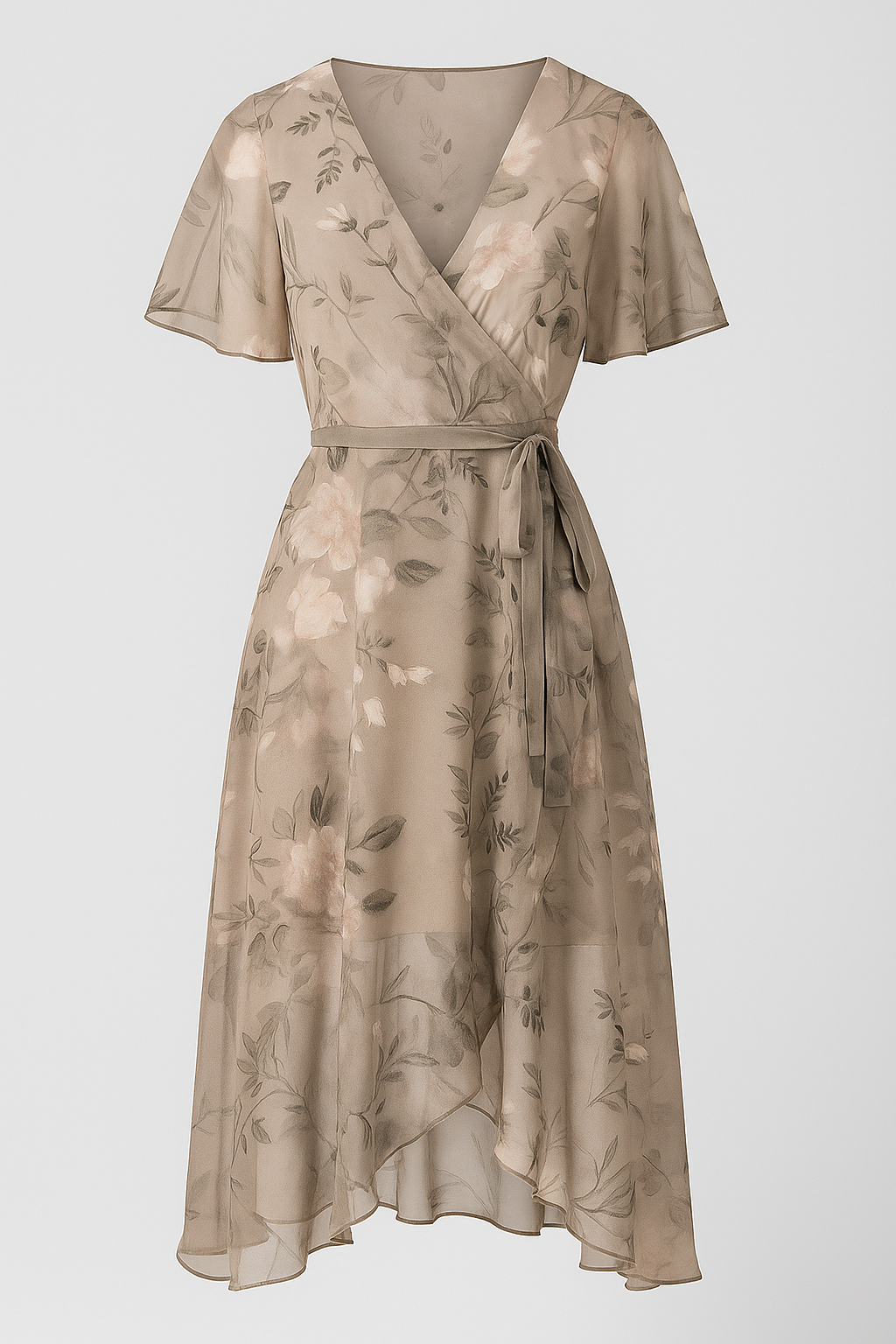 Aleyn | Elegantes Blumenkleid in Midilänge