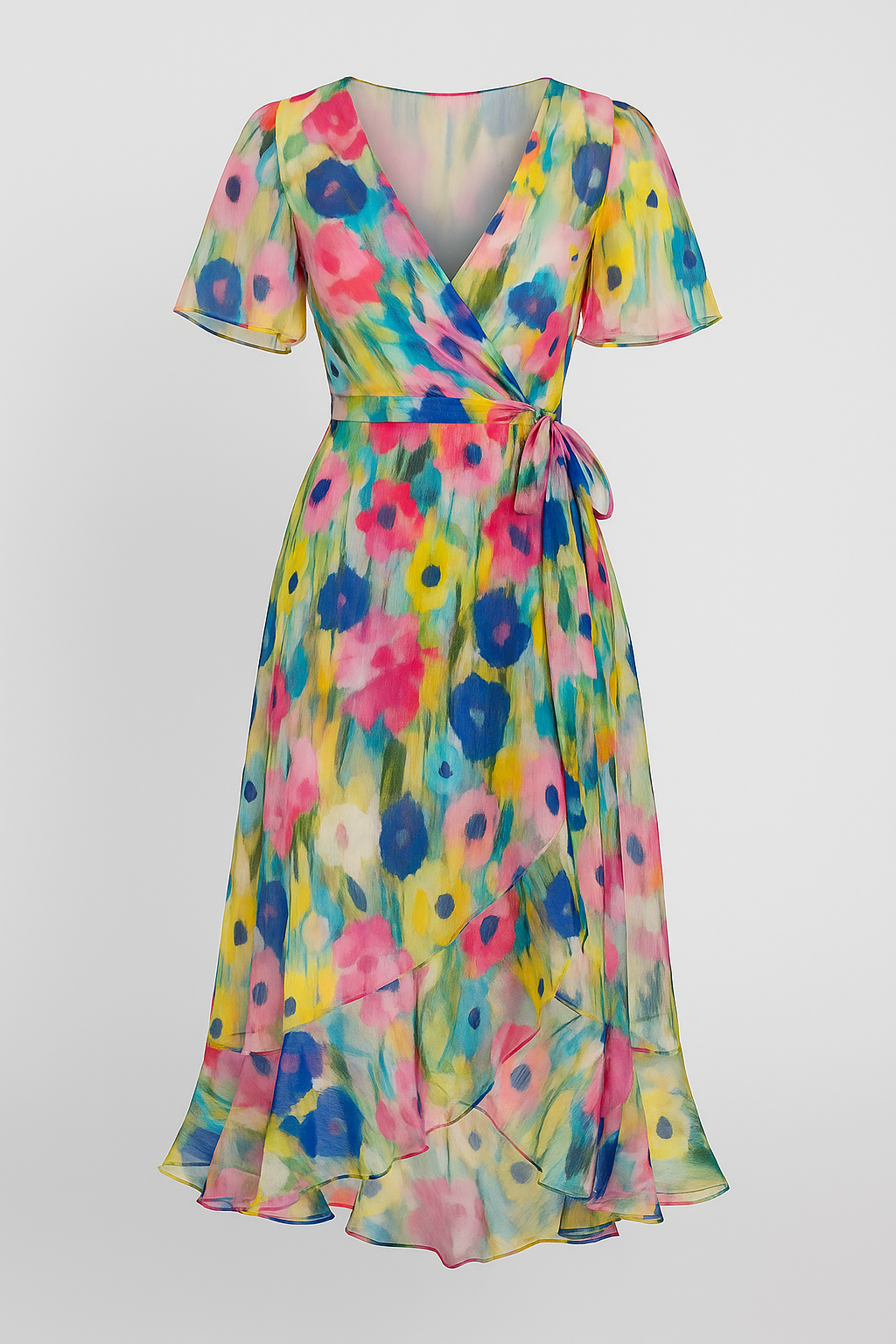 Aleyn | Elegantes Blumenkleid in Midilänge