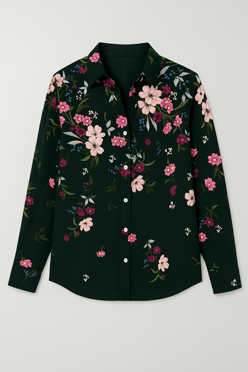 Evain | Elegante Bluse mit floralen Printdetails
