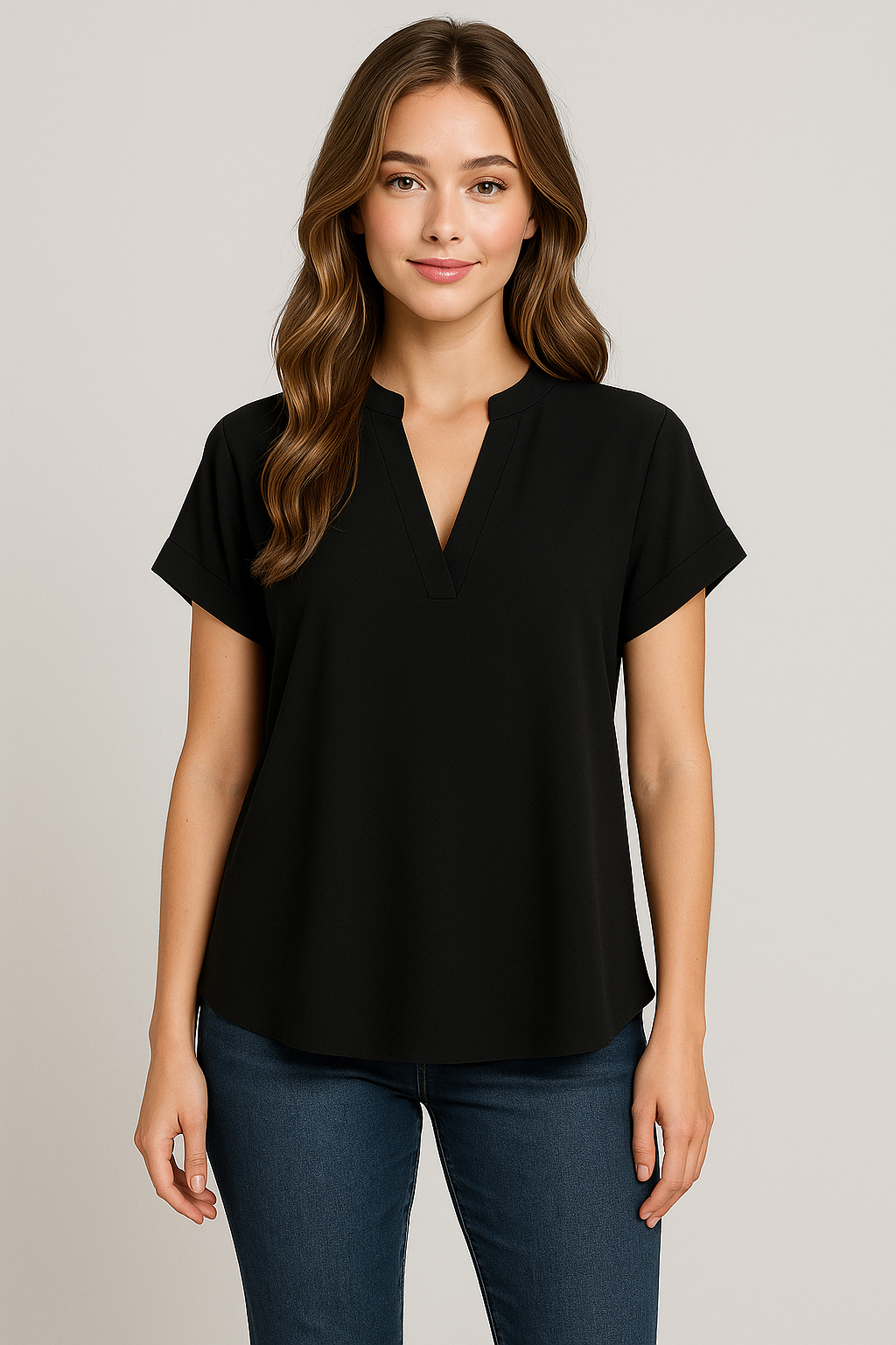 Ysoria | Sommerliche Bluse mit V-Ausschnitt