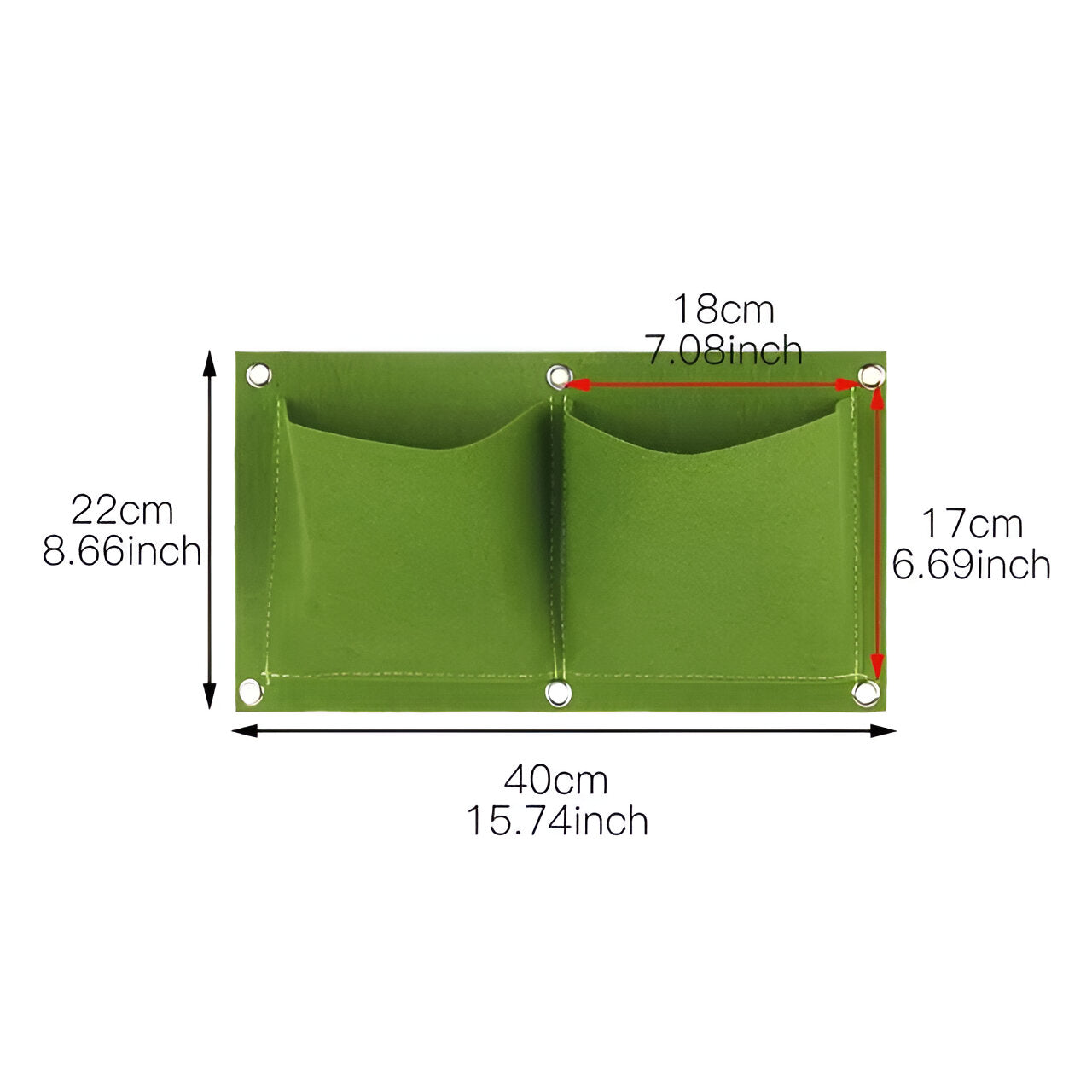 Hängetasche für den Garten - Perfekt für hängende Pflanzen und im Freien - 2 grünem Gitter - Hängetasche für den Garten - Perfekt für hängende Pflanzen und im Freien - €25 - Concept Frankfurt