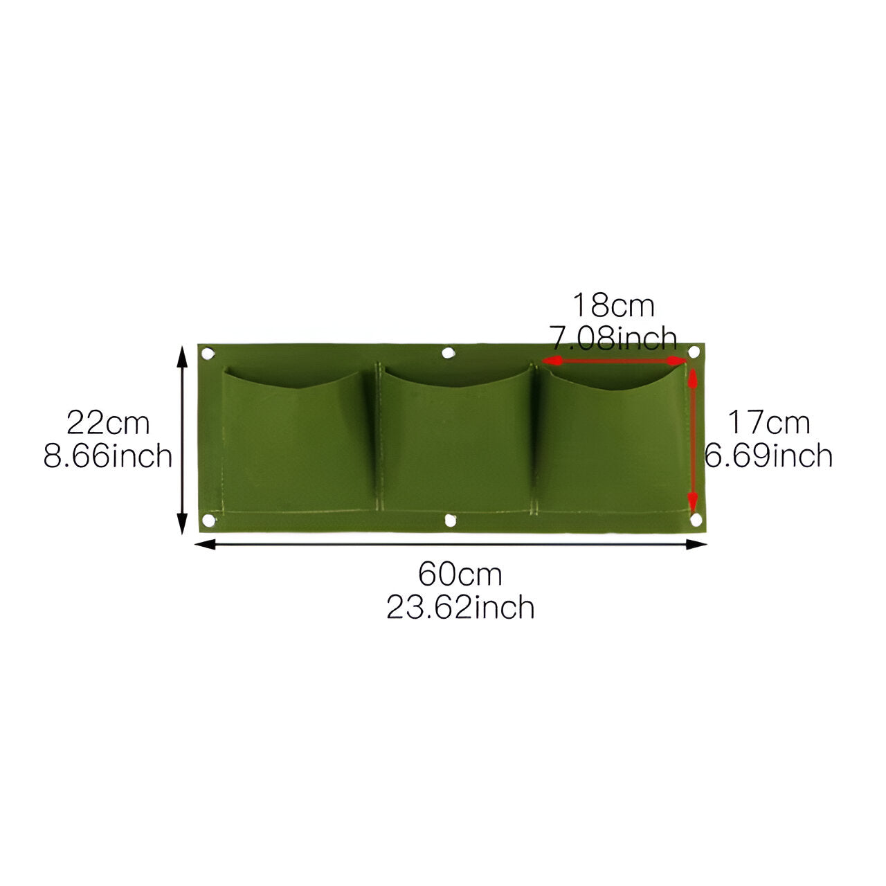 Hängetasche für den Garten - Perfekt für hängende Pflanzen und im Freien - 3 grünem Gitter - Hängetasche für den Garten - Perfekt für hängende Pflanzen und im Freien - €25 - Concept Frankfurt