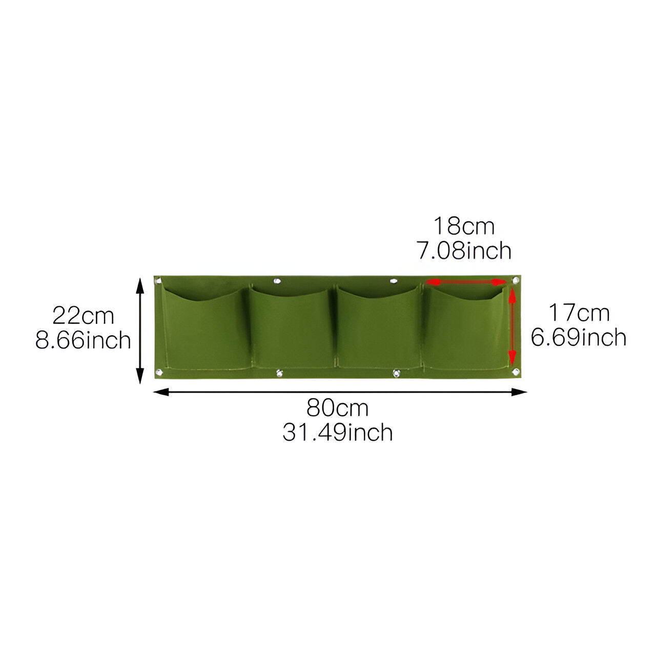Hängetasche für den Garten - Perfekt für hängende Pflanzen und im Freien - 4 grünem Gitter - Hängetasche für den Garten - Perfekt für hängende Pflanzen und im Freien - €25 - Concept Frankfurt