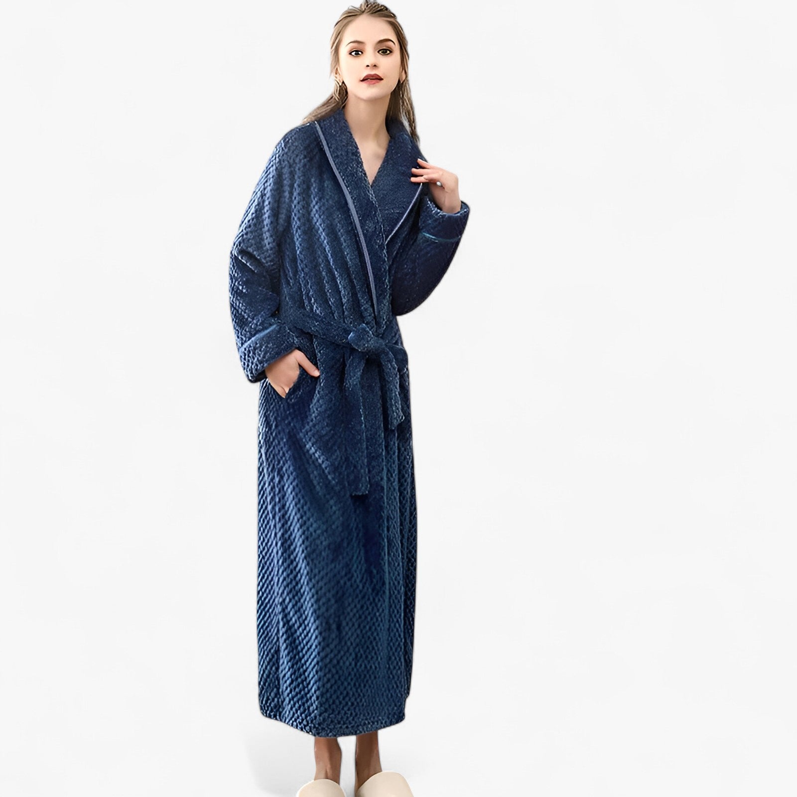 Sofia | Weiche Fleece-Bademantel