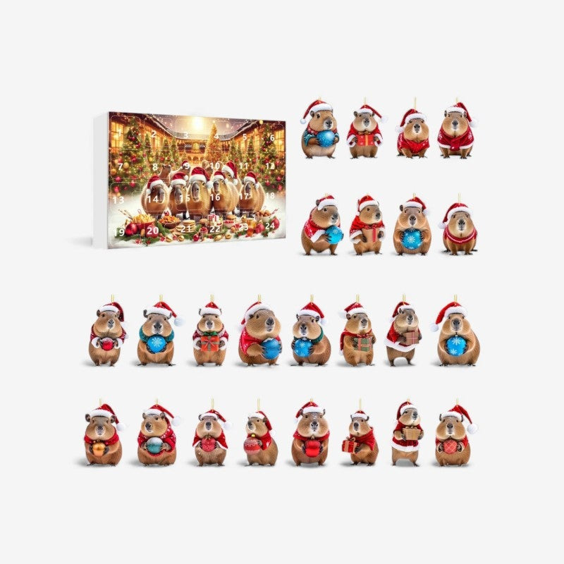 Adventskalender für Kinder mit Capybara-Motiven 2