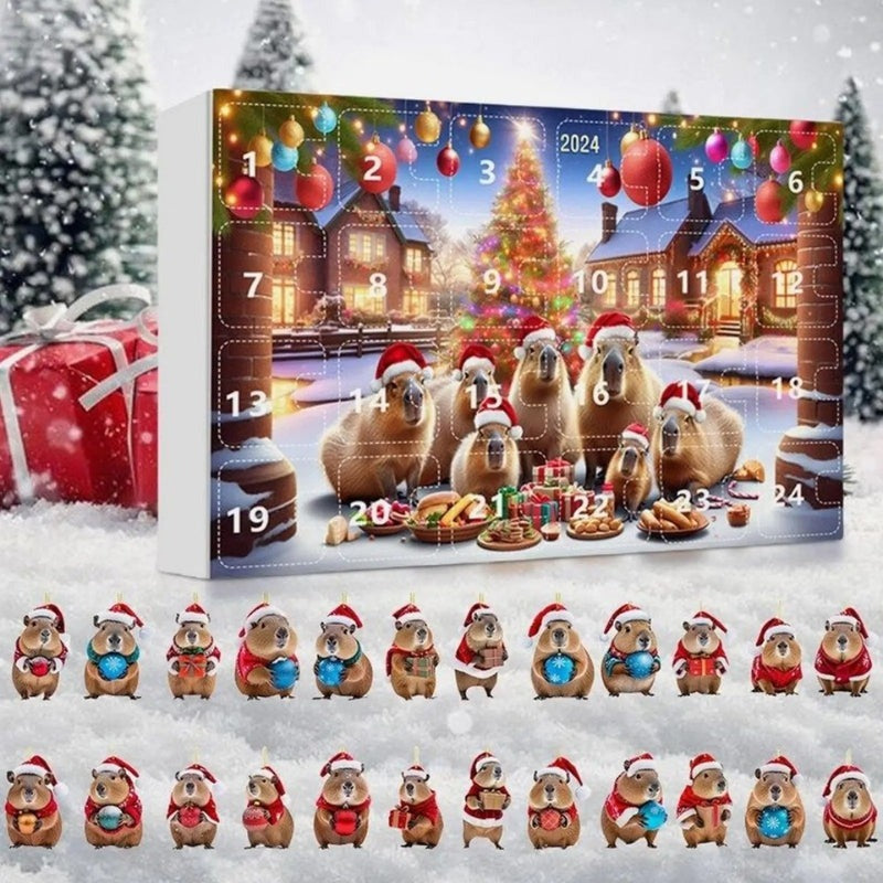 Adventskalender für Kinder mit Capybara-Motiven 7