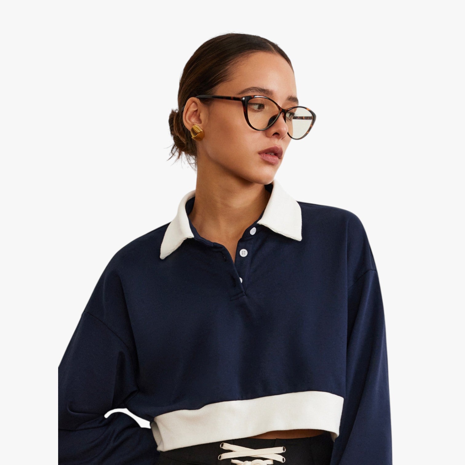 Clara | Retro-Brille mit leo Print Rahmen