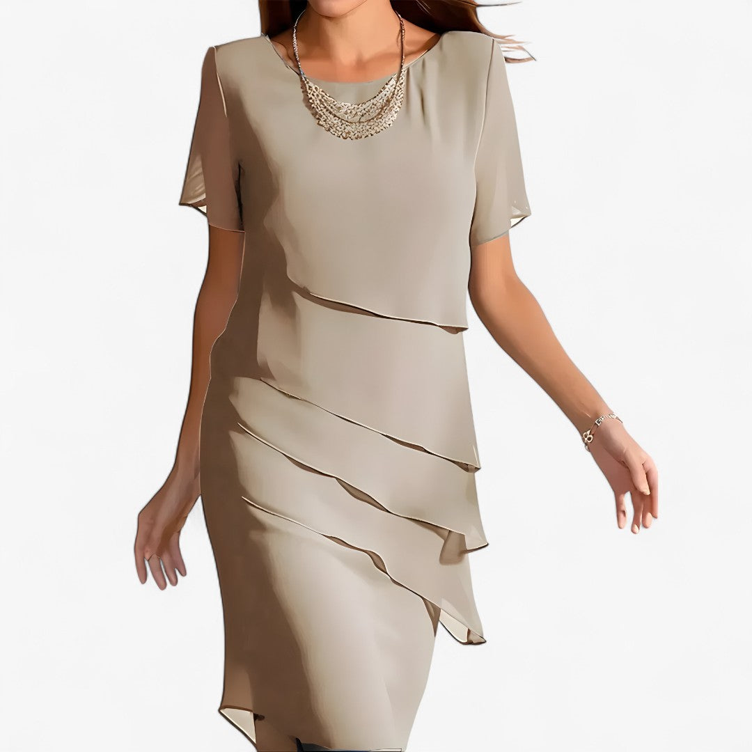 Aurora | Fließendes Volant-Kleid – Elegant und vielseitig