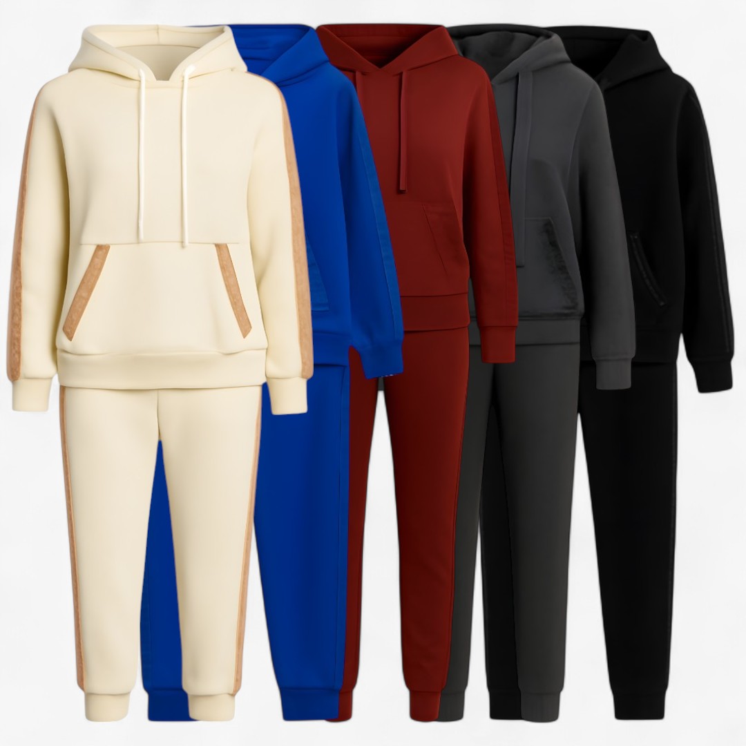 Annika | Set mit Kapuzenjacke und Glitzerelementen