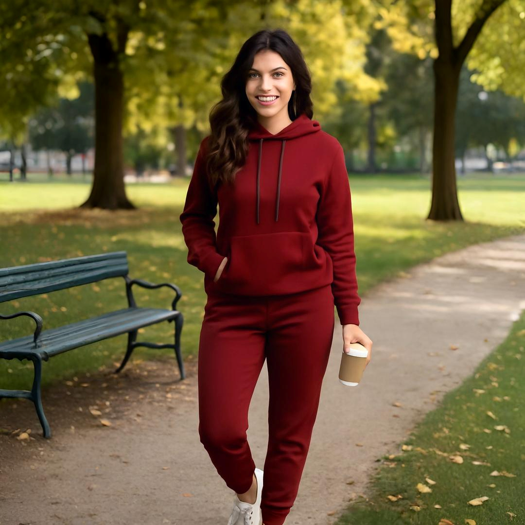 Annika | Set mit Kapuzenjacke und Glitzerelementen