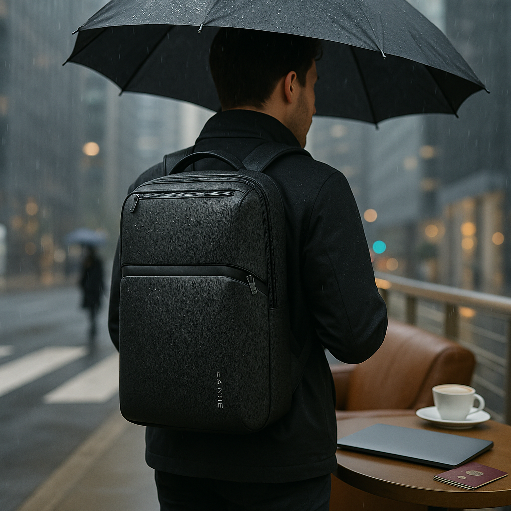 Rory | Geräumiger Leder-Rucksack für Laptop