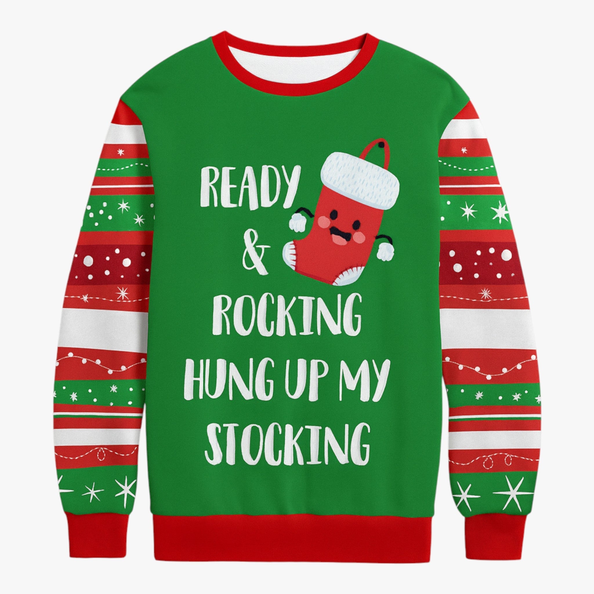 Herren Weihnachts-Pullover mit süßem Rentier-Print für gemütliche Feiertage