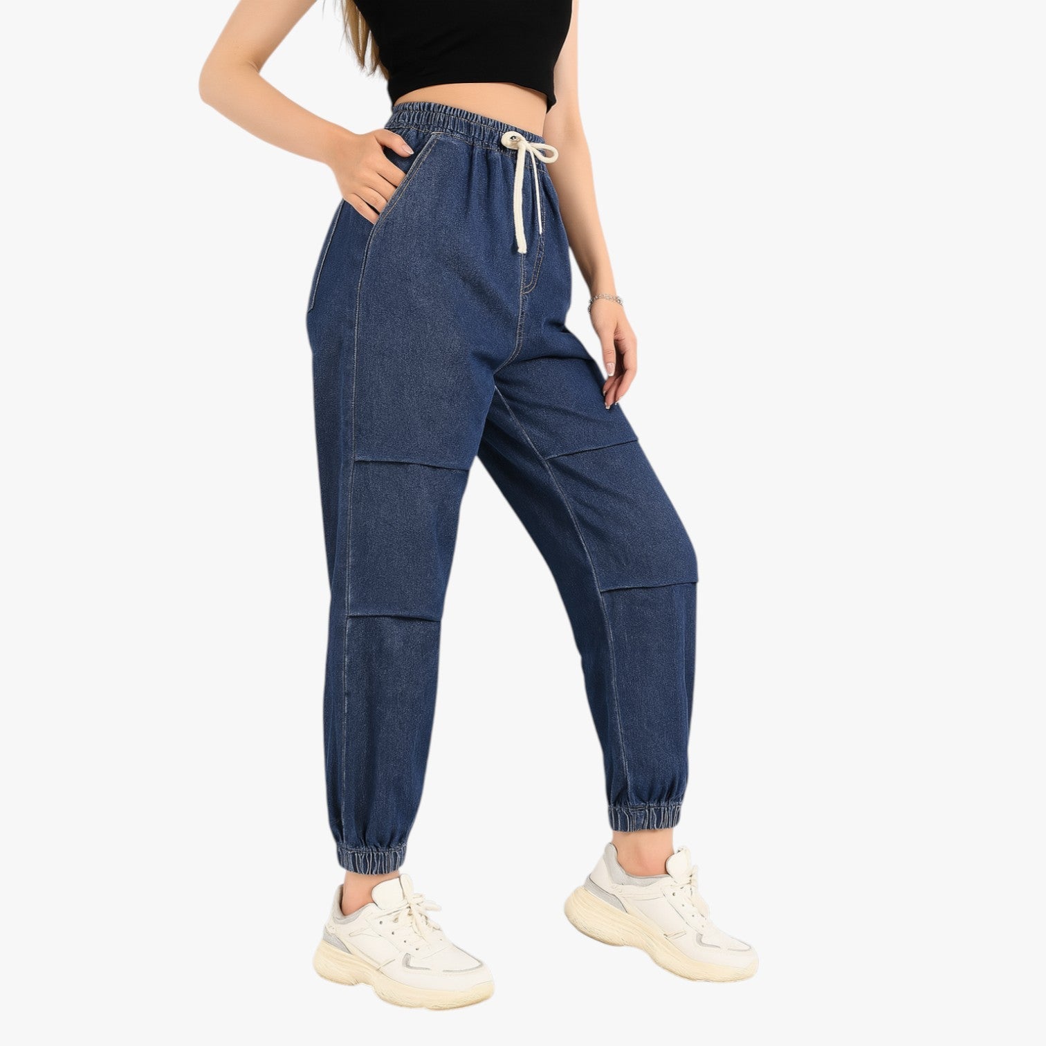 Bridget | Komfort Vintage - Oversize Sommerjeans mit Gummizug in der Taille