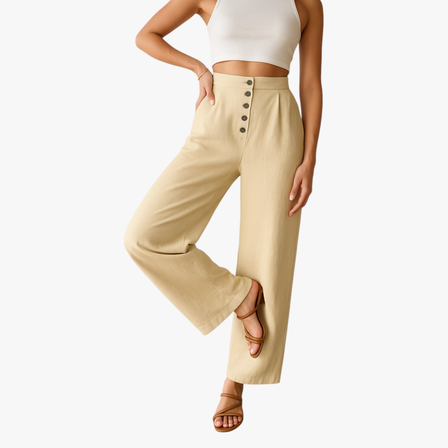 Vannesa | Damen-Shorts für den Sommer – Frisch, bequem und bügelfrei aus Leinen und Baumwolle