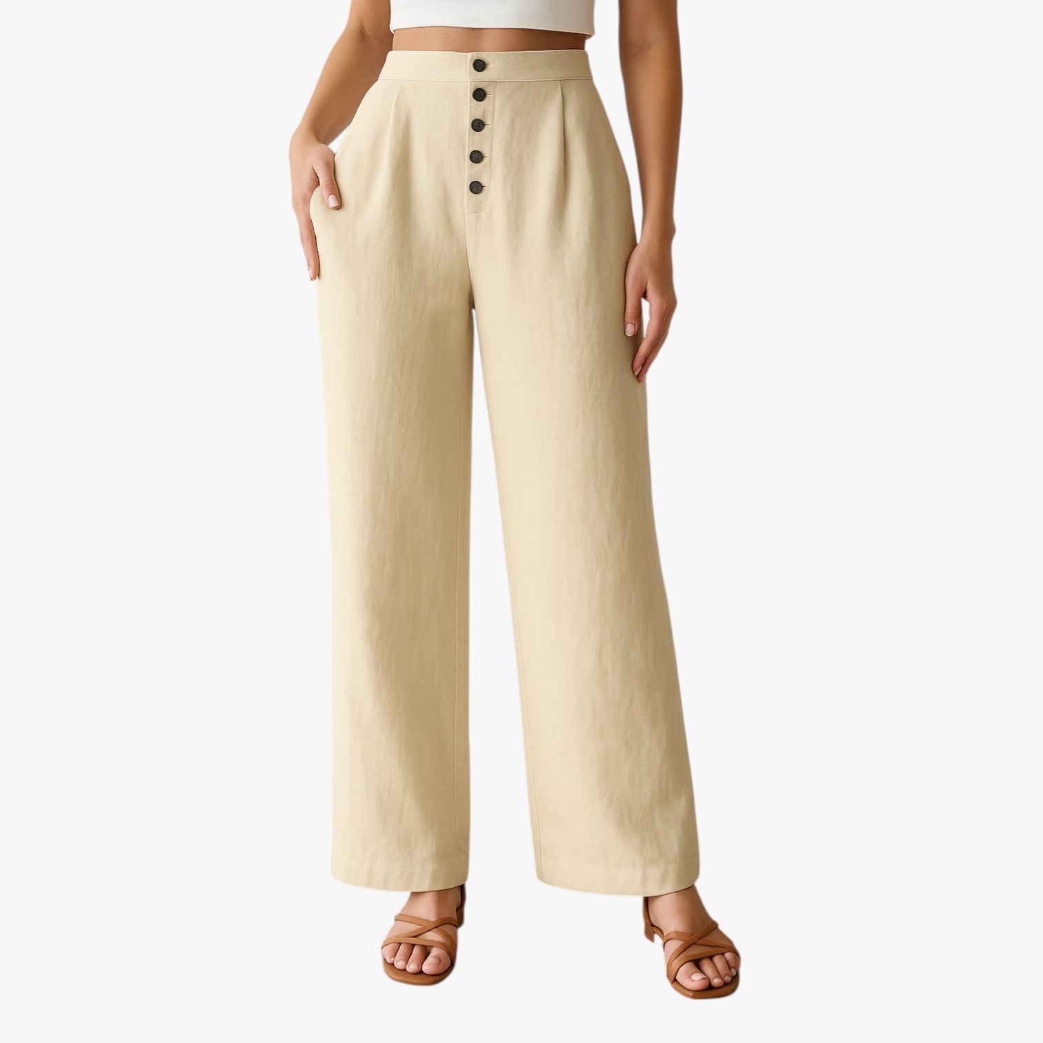 Vannesa | Damen-Shorts für den Sommer – Frisch, bequem und bügelfrei aus Leinen und Baumwolle
