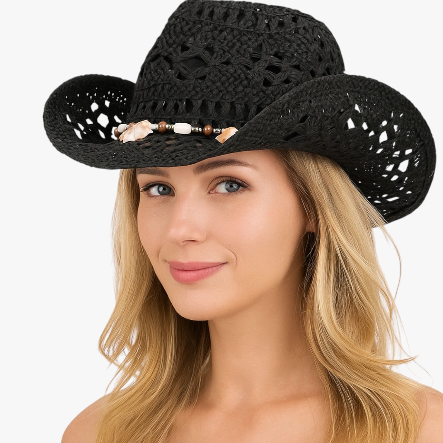 Skye | Cowboy-Hut Unisex aus Vintage-Stroh