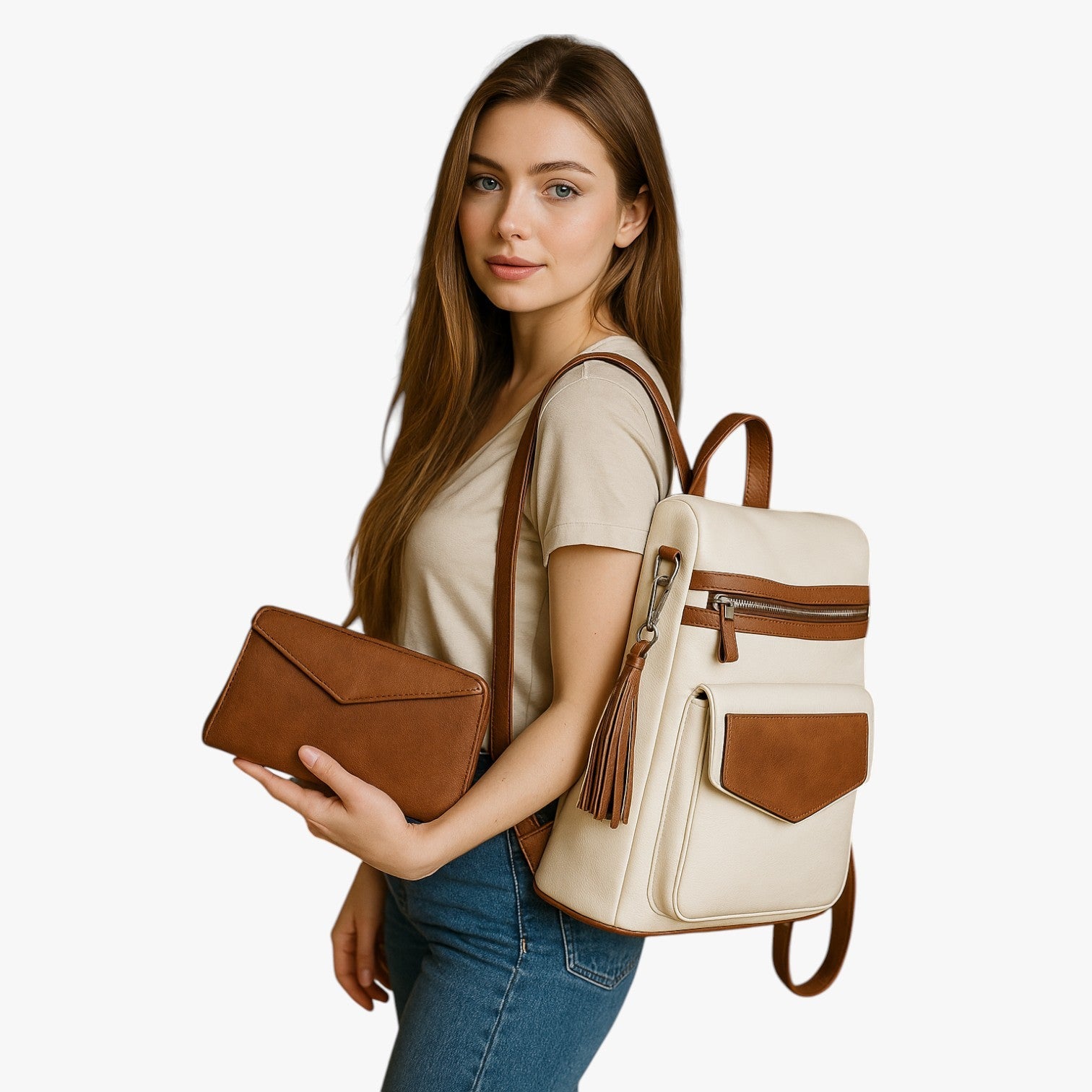Avianna | Eleganter und geräumiger Lederrucksack