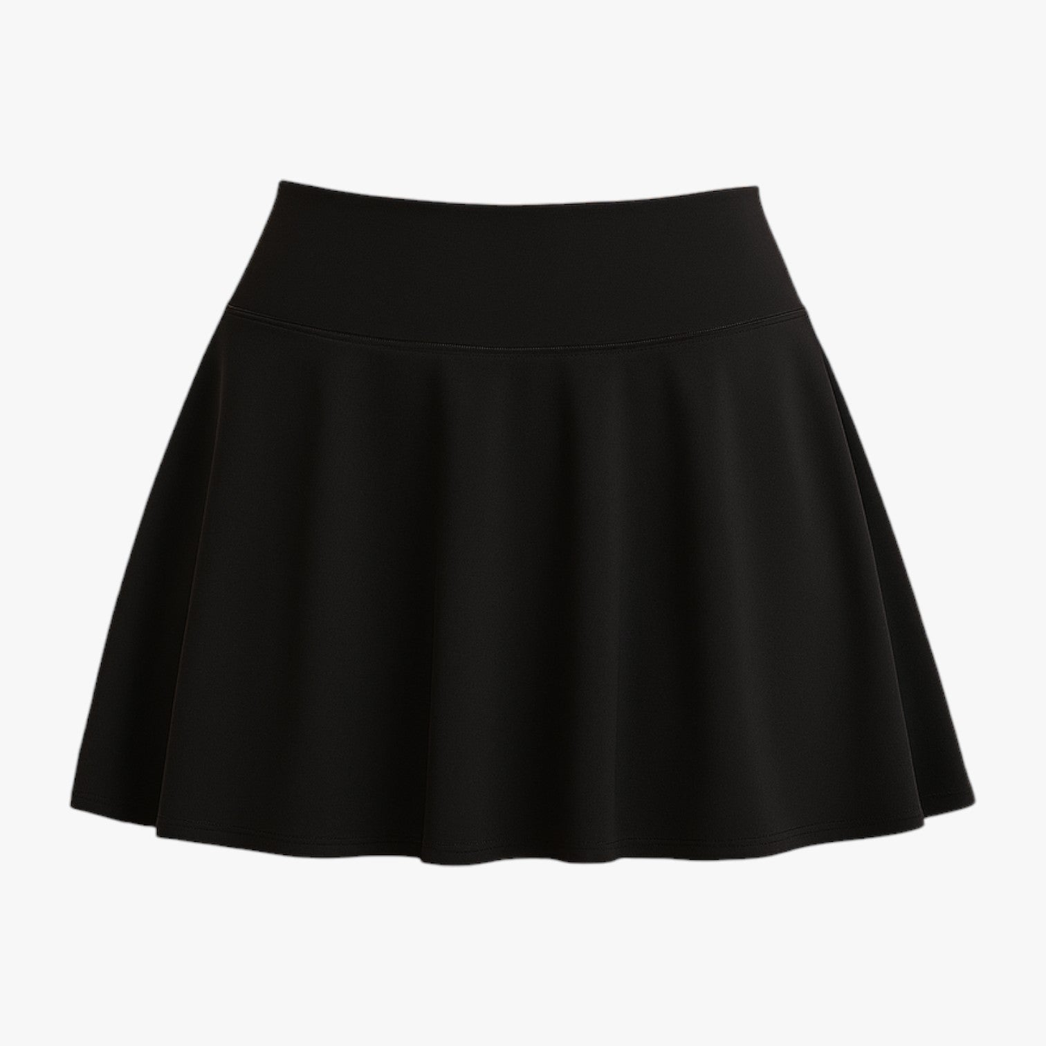 Sophie | Hoch taillierter sportskort mit Rüschstruktur und Taschen