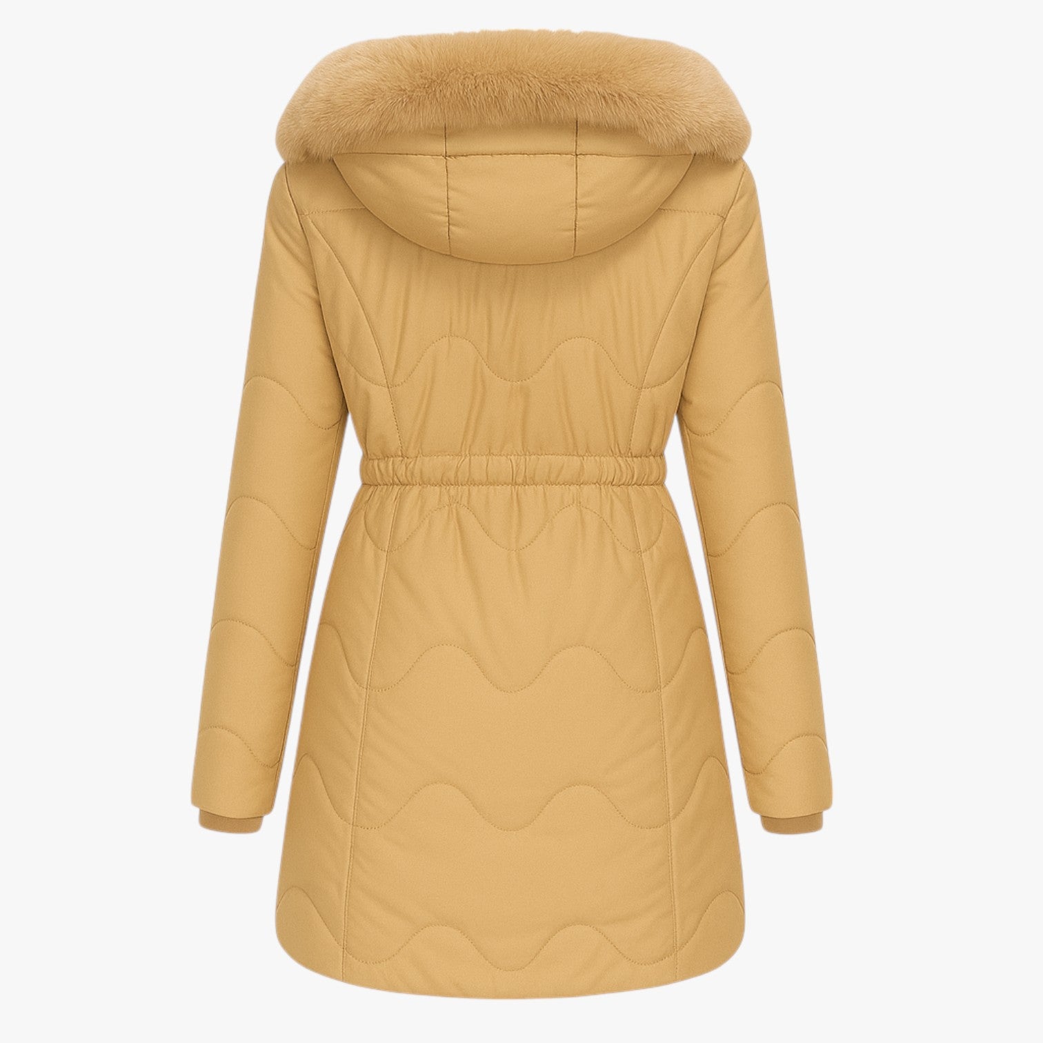 Winterdaunenjacke - mit Kapuze und dickem Pelzfutter für maximale Wärme