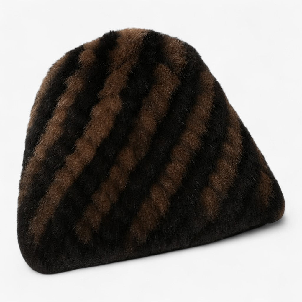 Celeste | Luxuriöser Mink-Fell Hut – Winterwärme & Eleganz