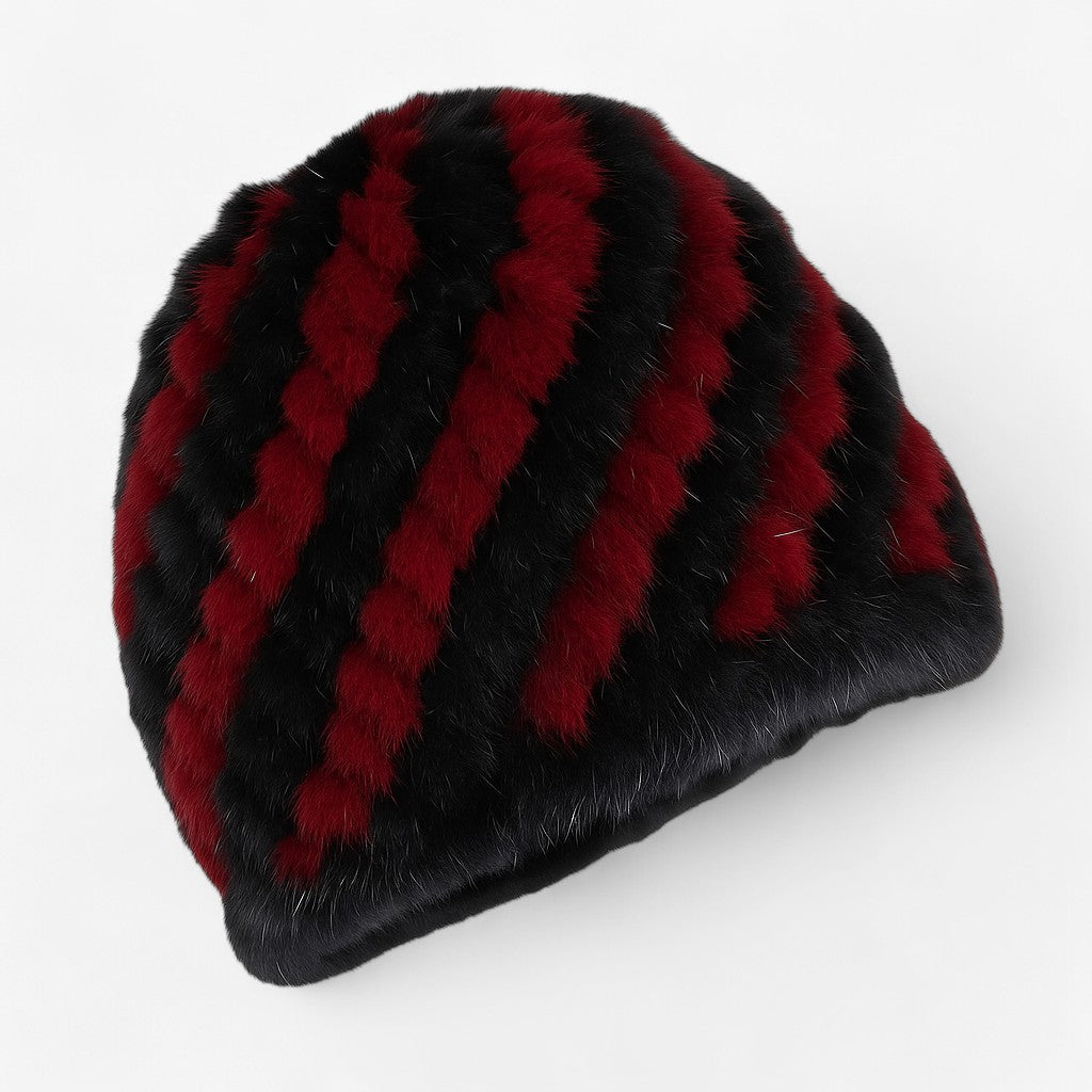 Celeste | Luxuriöser Mink-Fell Hut – Winterwärme & Eleganz