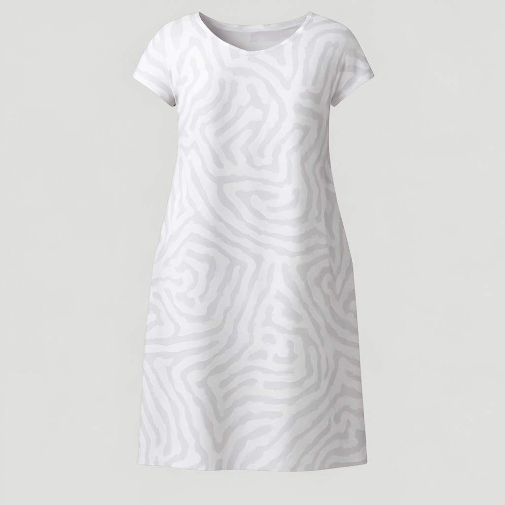 Damen A-Linien Sommerkleid Elegantes Design 2