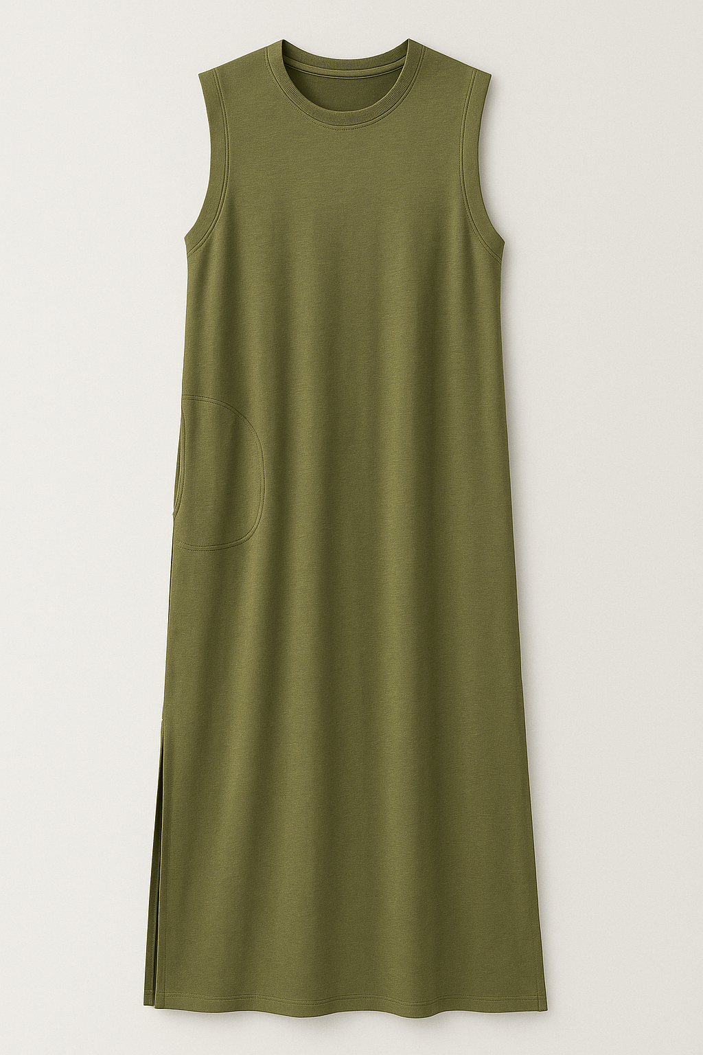 Damen Bequeme Lange Sommergonna mit Schlitz 5