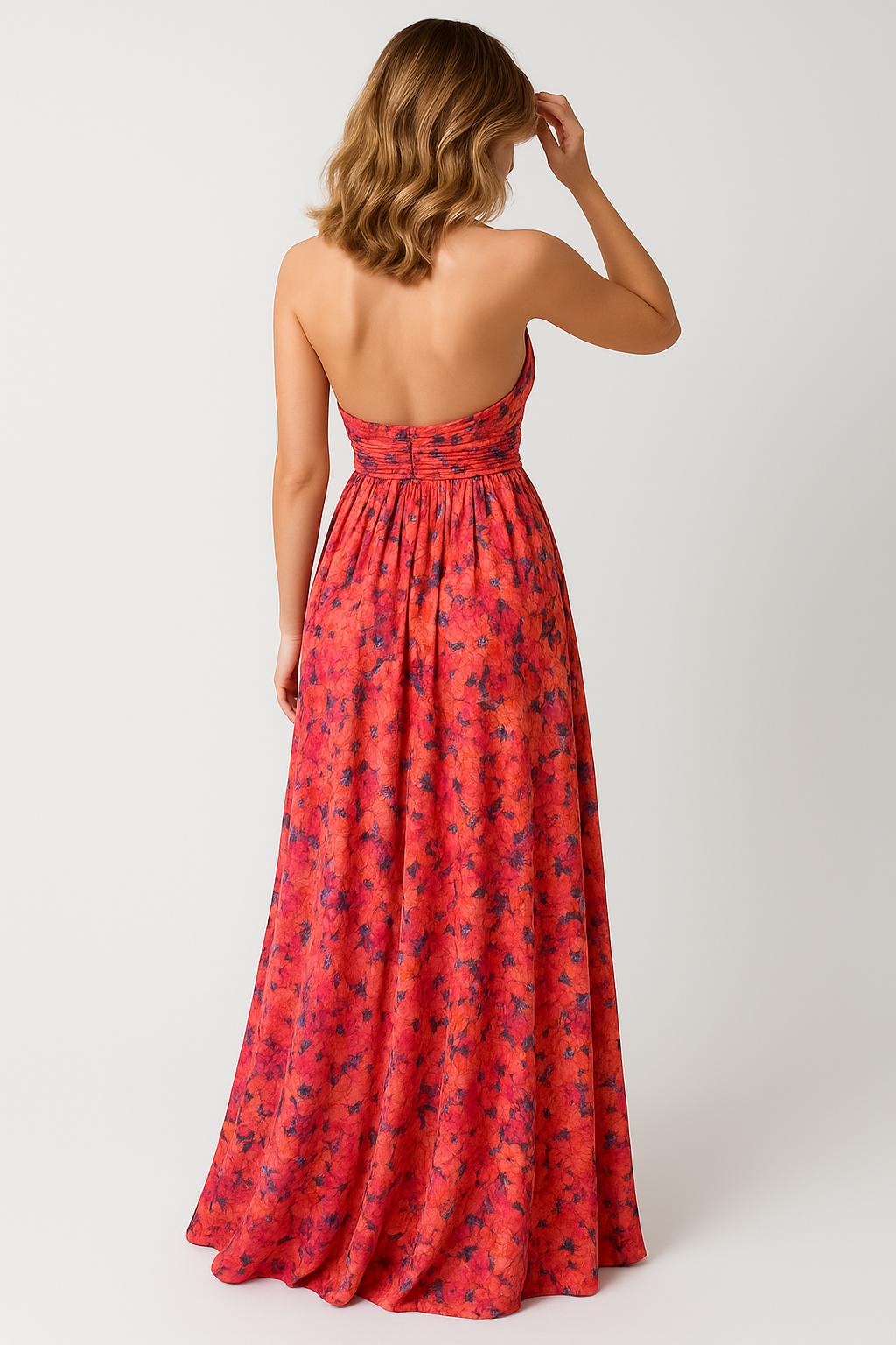 Damen Blumen Maxi Kleid für den Sommer 2