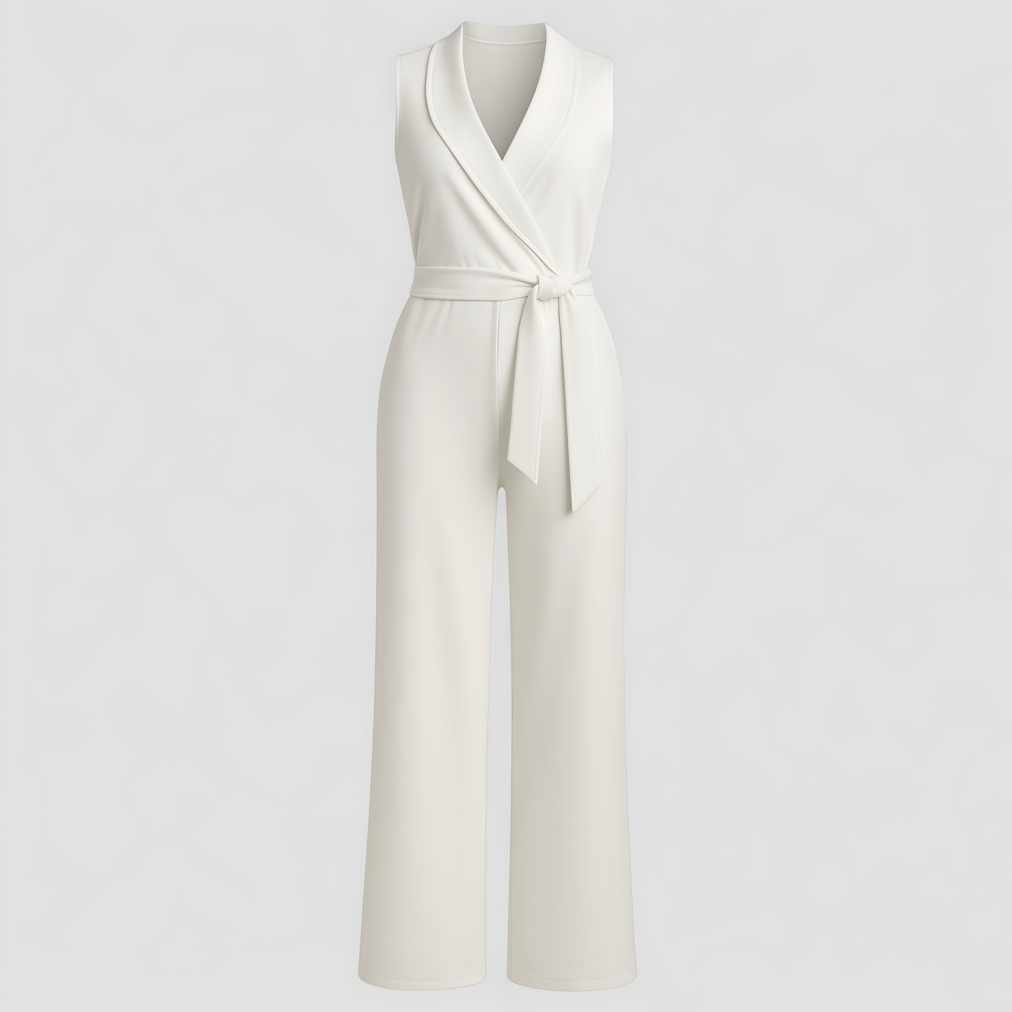 Damen Elegante V-Ausschnitt Salopette 0