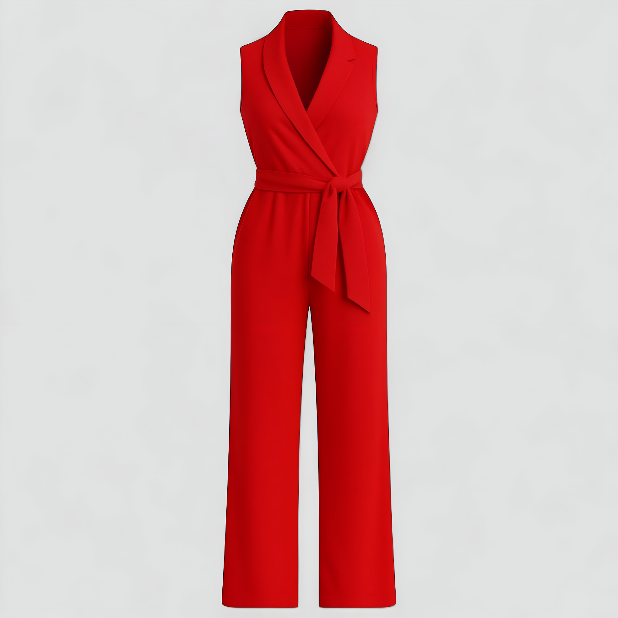 Damen Elegante V-Ausschnitt Salopette 2