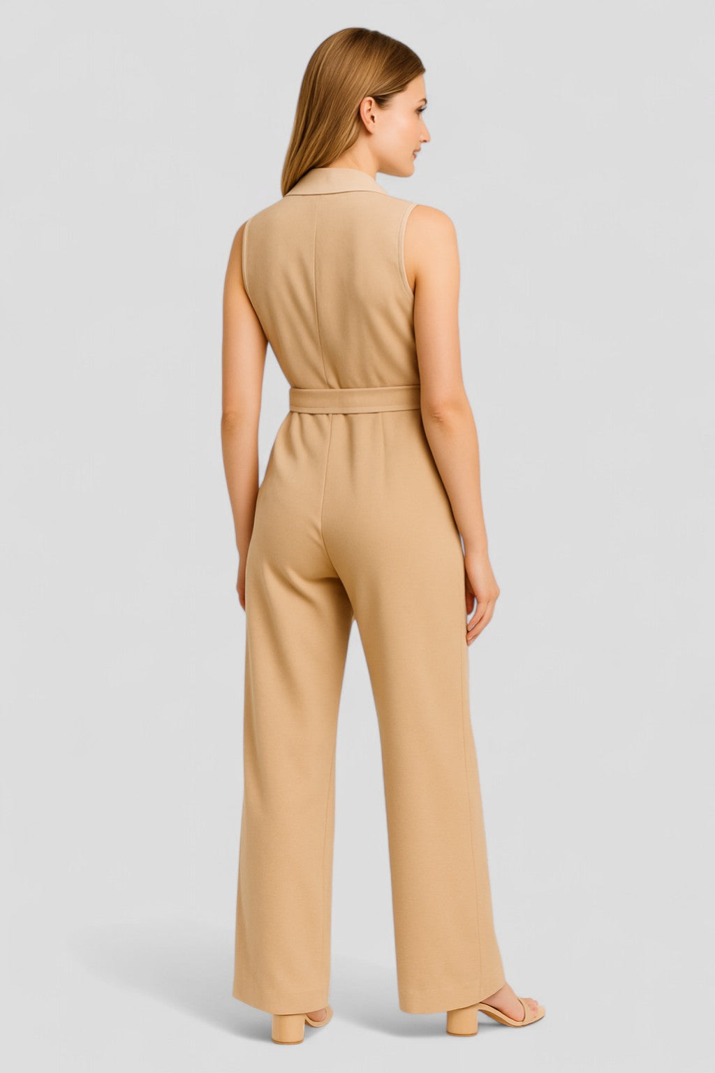 Damen Elegante V-Ausschnitt Salopette 7