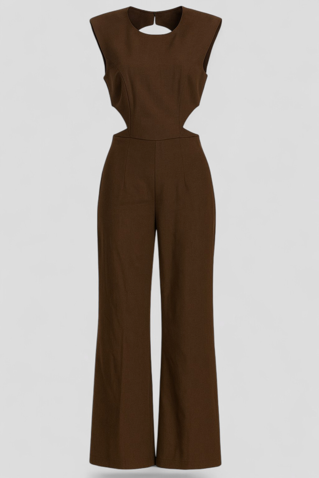 Damen Eleganter Jumpsuit Schwarz Festlich 4