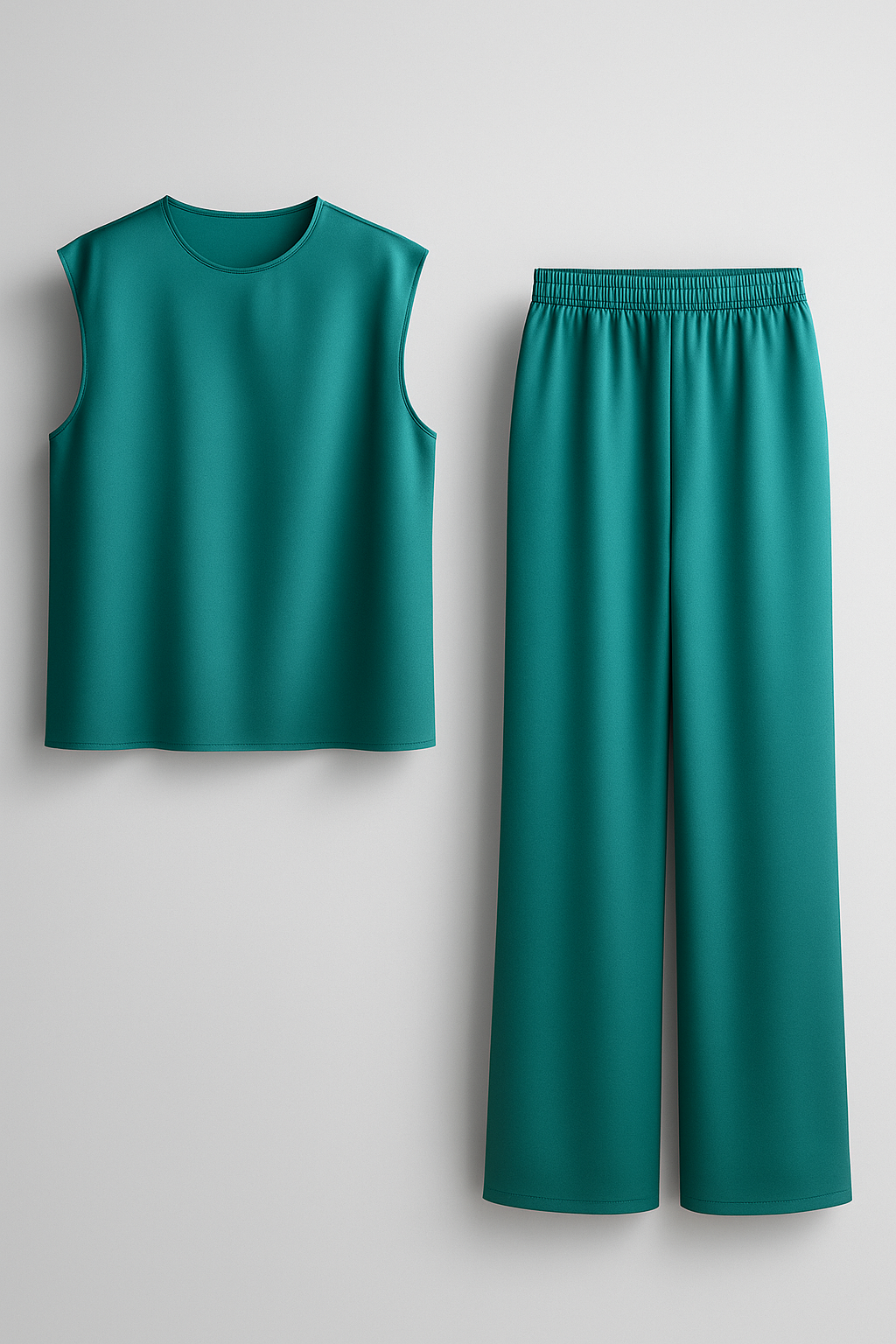 Damen Eleganter Zweiteiler Set Sommer 8