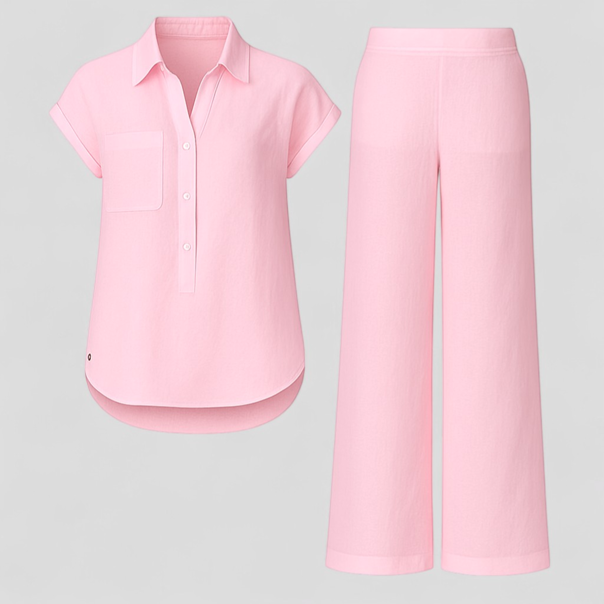 Damen Elegantes Leinen Sommer-Outfit 4