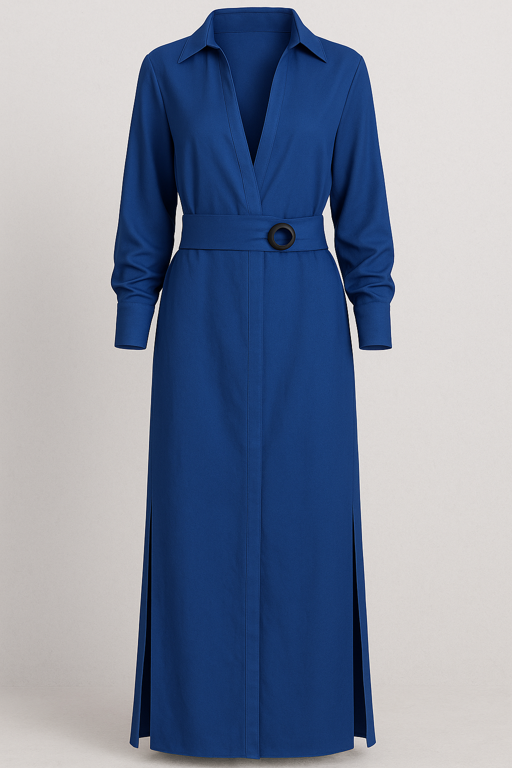 Damen Elegantes Maxikleid V-Ausschnitt Sommer 2