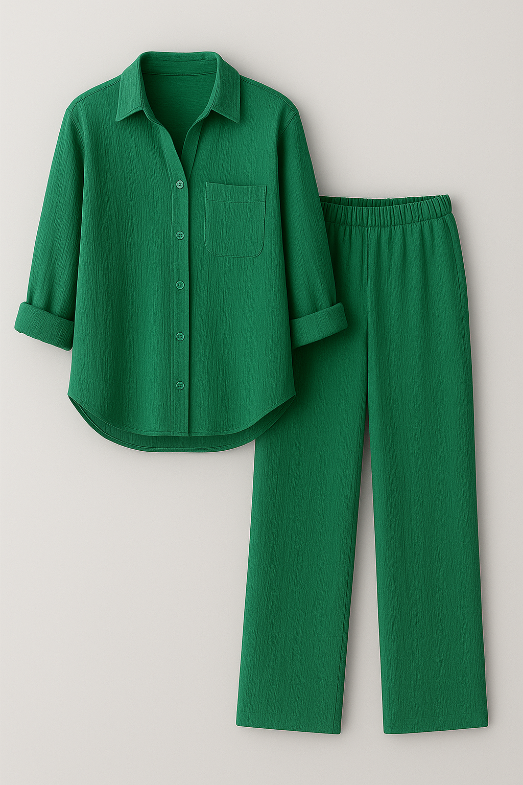 Damen Elegantes Sommer Set mit Bluse und Hose 5