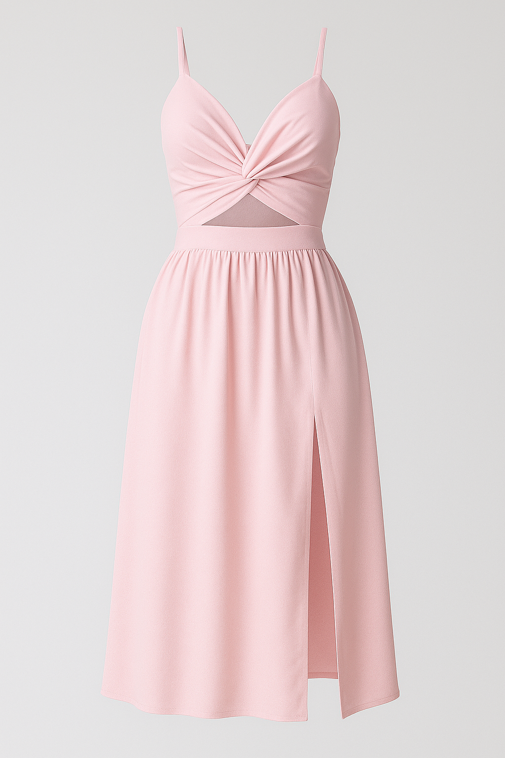 Damen Festliches Midi-Kleid mit Spaghetti-Trägern 2