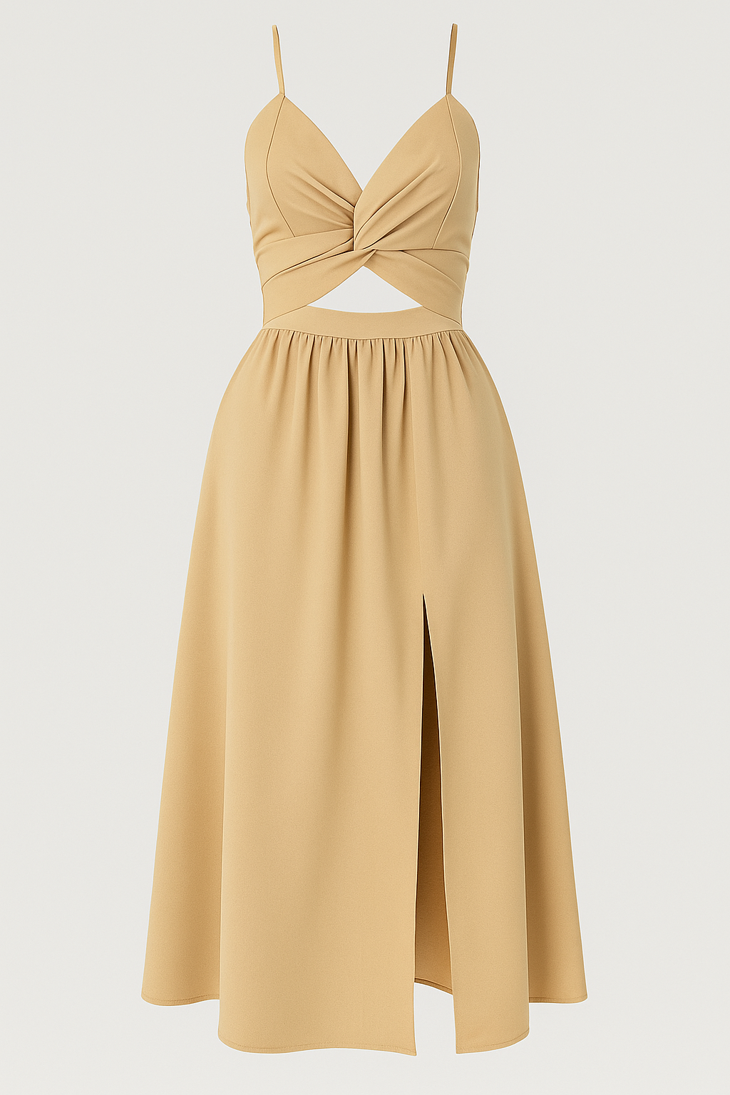 Damen Festliches Midi-Kleid mit Spaghetti-Trägern 5