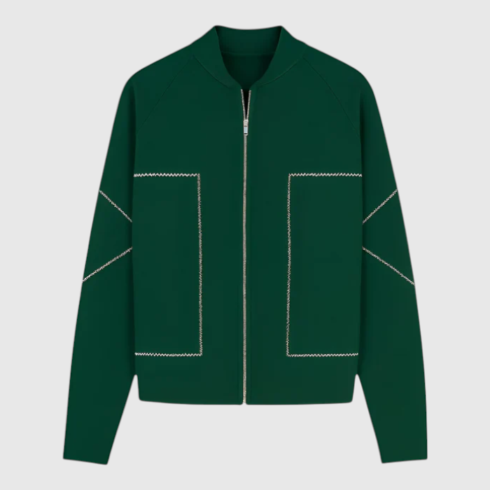 Damen Leichte Stilvolle Jacke mit Reißverschluss 2