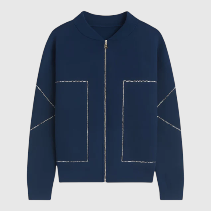 Damen Leichte Stilvolle Jacke mit Reißverschluss 3
