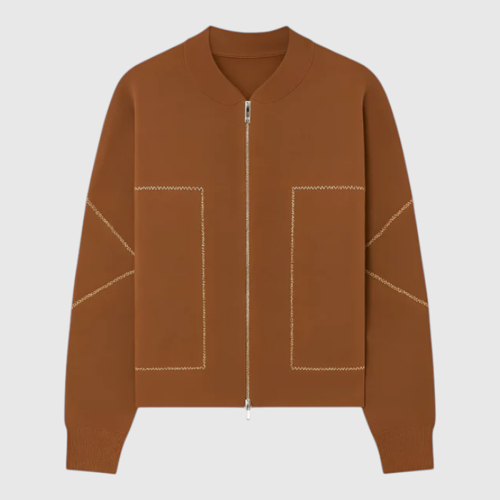 Damen Leichte Stilvolle Jacke mit Reißverschluss 4
