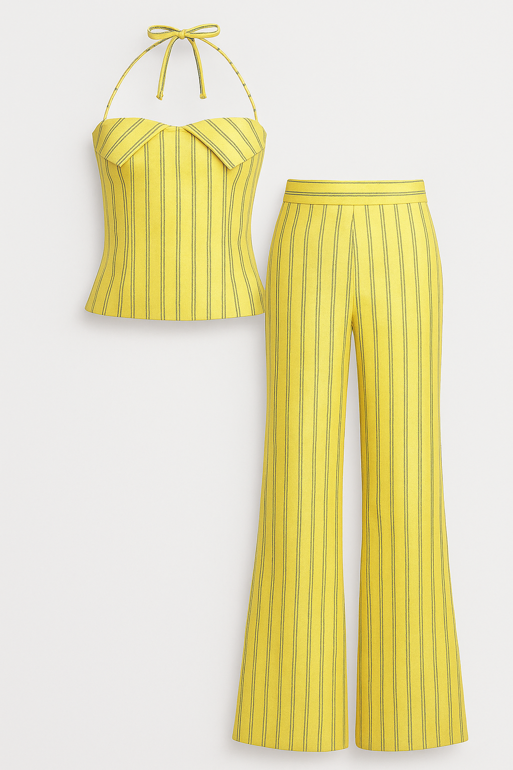 Damen Leichter Sommeranzug mit Top und Hose 1