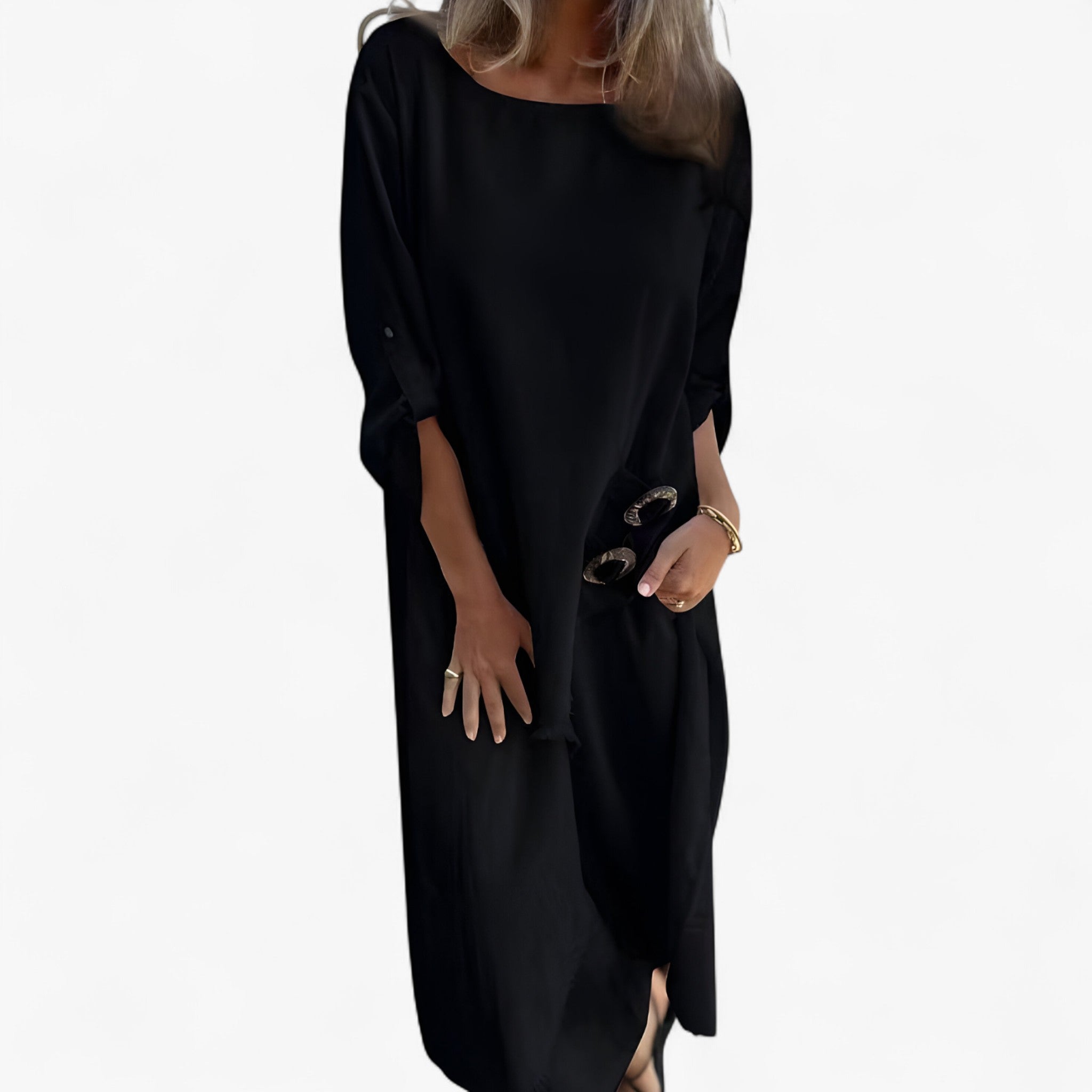 Damen Leinen Set Kleid und Hose für Alltag und Freizeit 5