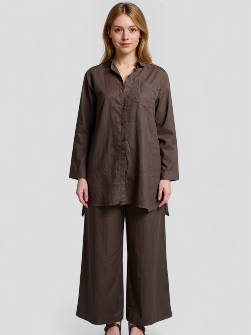 Damen Leinen Set – Elegante Bluse und Hosen 2