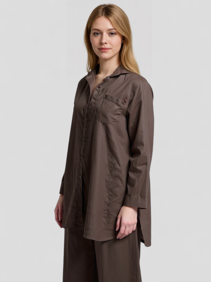 Damen Leinen Set – Elegante Bluse und Hosen 3